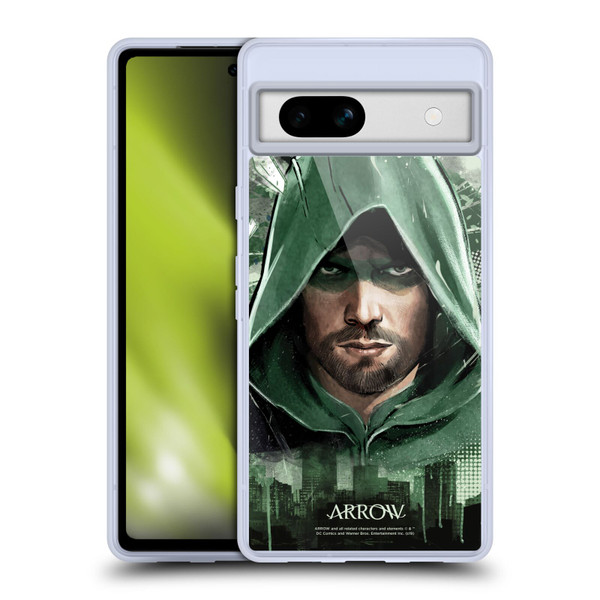 Arrow TV Series Graphics Oversized Soft Gel Case for Google Pixel 7a