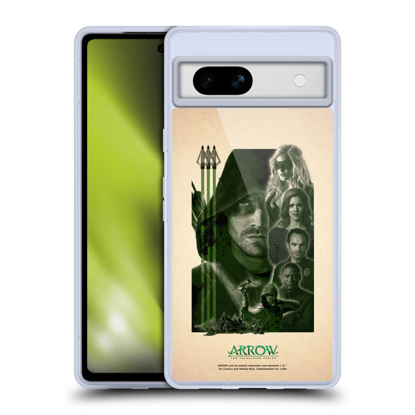 Arrow TV Series Graphics Team Soft Gel Case for Google Pixel 7a