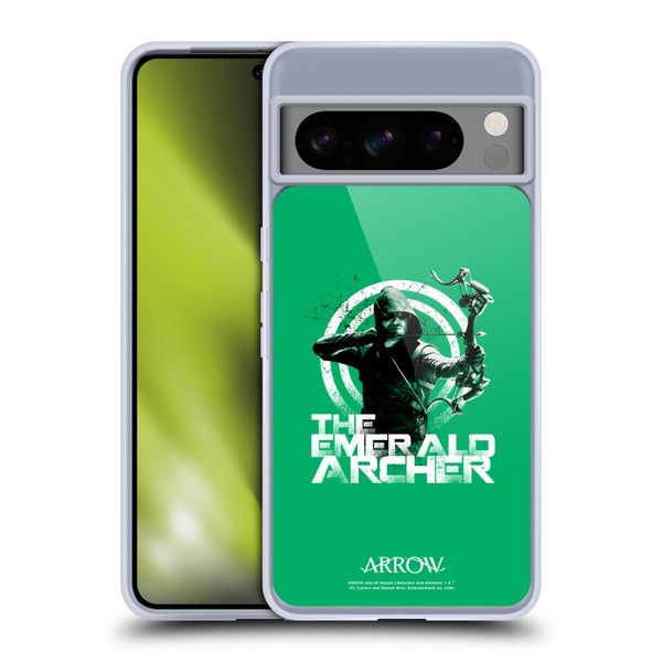 Arrow TV Series Graphics The Emerald Archer Soft Gel Case for Google Pixel 8 Pro
