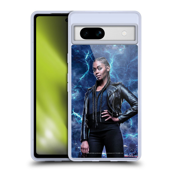 Black Lightning Characters Anissa Pierce Soft Gel Case for Google Pixel 7a