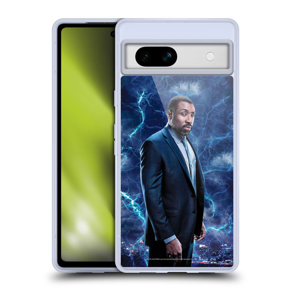 Black Lightning Characters Jefferson Pierce Soft Gel Case for Google Pixel 7a