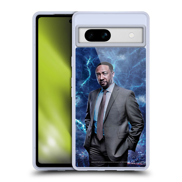 Black Lightning Characters William Henderson Soft Gel Case for Google Pixel 7a