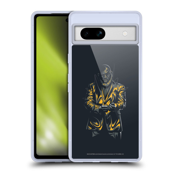 Black Lightning Key Art Tobias Whale Soft Gel Case for Google Pixel 7a