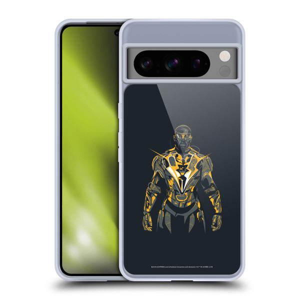Black Lightning Key Art Black Lightning Soft Gel Case for Google Pixel 8 Pro
