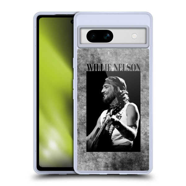 Willie Nelson Grunge Black And White Soft Gel Case for Google Pixel 7a