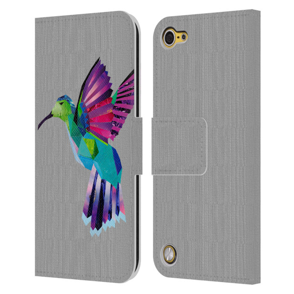 Artpoptart Animals Hummingbird Leather Book Wallet Case Cover For Apple iPod Touch 5G 5th Gen