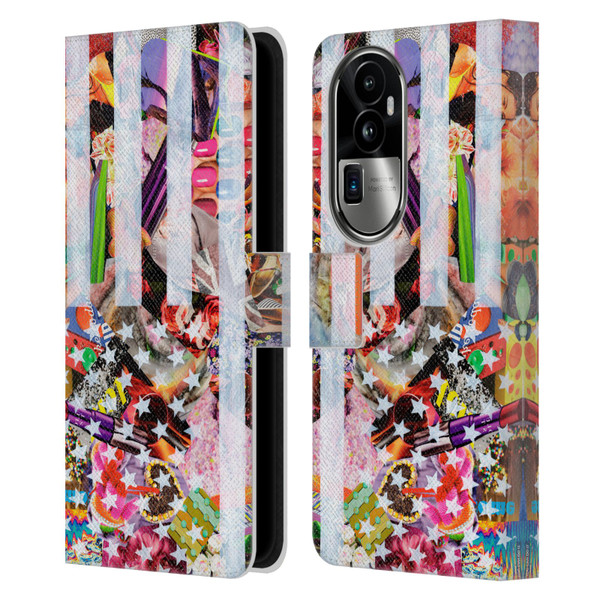 Artpoptart Flags Murican Leather Book Wallet Case Cover For OPPO Reno10 Pro+