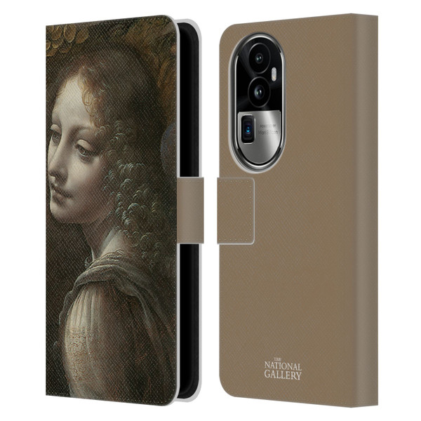 The National Gallery Art The Virgin Of The Rocks Leather Book Wallet Case Cover For OPPO Reno10 Pro+