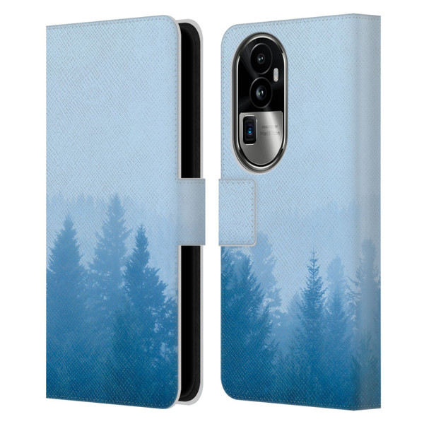 Patrik Lovrin Magical Foggy Landscape Fog Over Forest Leather Book Wallet Case Cover For OPPO Reno10 Pro+