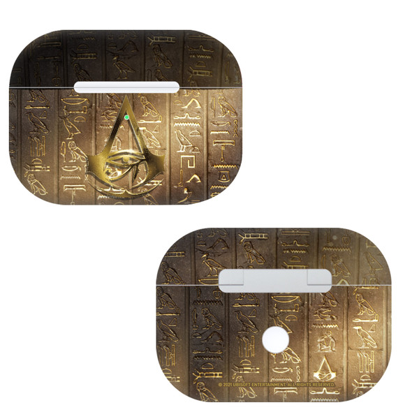 Assassin's Creed Origins Graphics Logo 3D Heiroglyphics Vinyl Sticker Skin Decal Cover for Apple AirPods Pro Charging Case