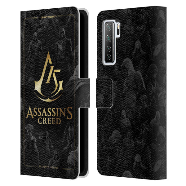 Assassin's Creed 15th Anniversary Graphics Crest Key Art Leather Book Wallet Case Cover For Huawei Nova 7 SE/P40 Lite 5G