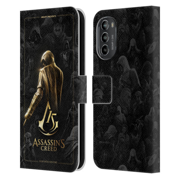 Assassin's Creed 15th Anniversary Graphics Key Art Leather Book Wallet Case Cover For Motorola Moto G82 5G