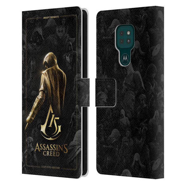 Assassin's Creed 15th Anniversary Graphics Key Art Leather Book Wallet Case Cover For Motorola Moto G9 Play