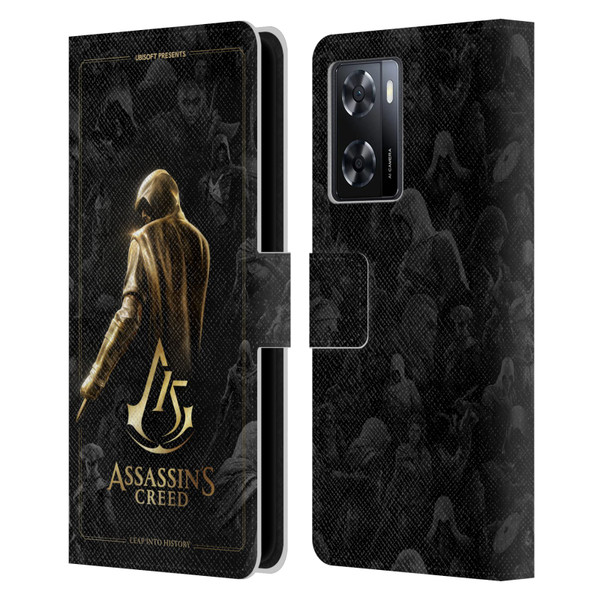 Assassin's Creed 15th Anniversary Graphics Key Art Leather Book Wallet Case Cover For OPPO A57s