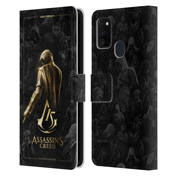 Assassin's Creed 15th Anniversary Graphics Key Art Leather Book Wallet Case Cover For Samsung Galaxy M30s (2019)/M21 (2020)