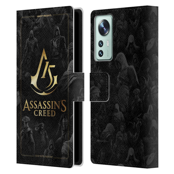 Assassin's Creed 15th Anniversary Graphics Crest Key Art Leather Book Wallet Case Cover For Xiaomi 12