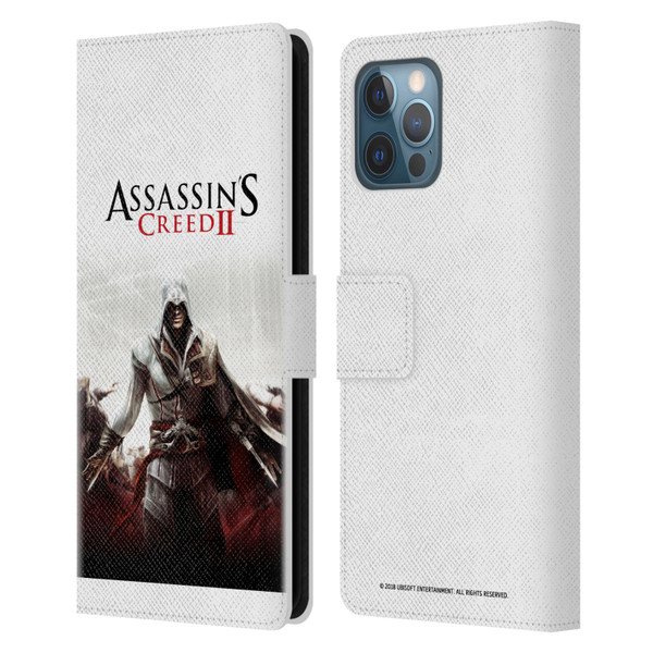 Assassin's Creed II Key Art Ezio 2 Leather Book Wallet Case Cover For Apple iPhone 12 Pro Max
