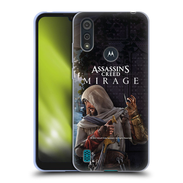 Assassin's Creed Mirage Graphics Basim Poster Soft Gel Case for Motorola Moto E6s (2020)