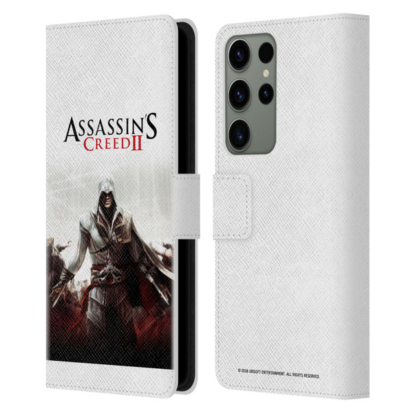 Assassin's Creed II Key Art Ezio 2 Leather Book Wallet Case Cover For Samsung Galaxy S23 Ultra 5G