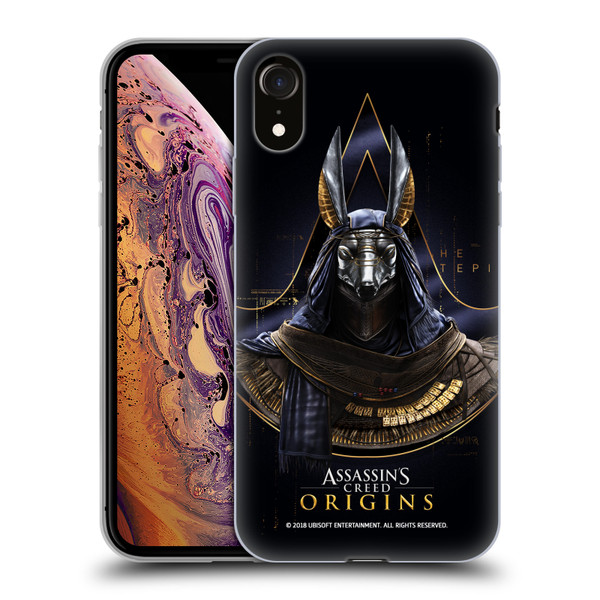 Assassin's Creed Origins Character Art Hetepi Soft Gel Case for Apple iPhone XR