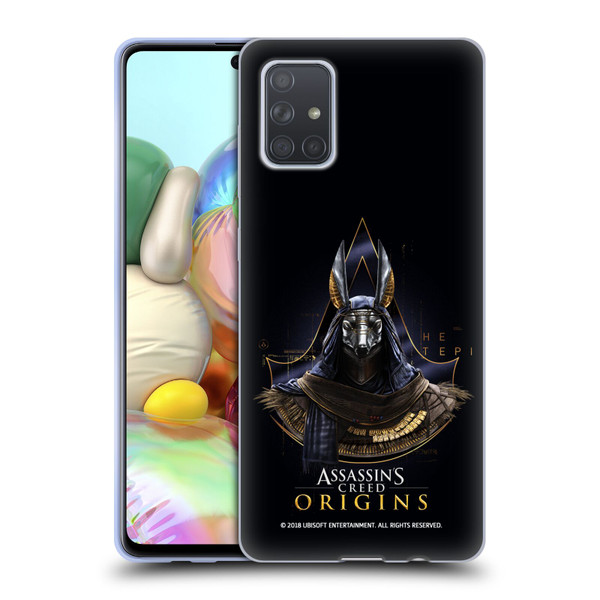 Assassin's Creed Origins Character Art Hetepi Soft Gel Case for Samsung Galaxy A71 (2019)