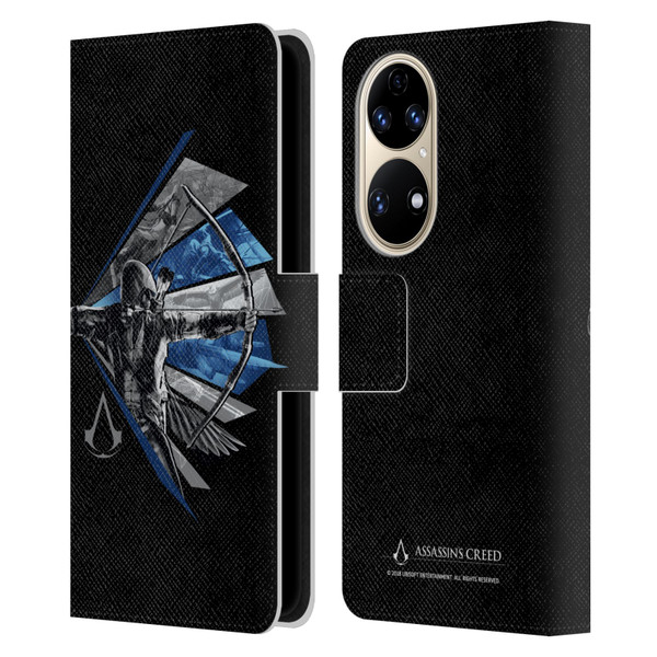 Assassin's Creed Legacy Character Artwork Bow Leather Book Wallet Case Cover For Huawei P50