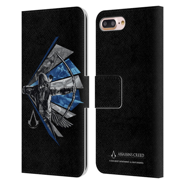 Assassin's Creed Legacy Character Artwork Bow Leather Book Wallet Case Cover For Apple iPhone 7 Plus / iPhone 8 Plus