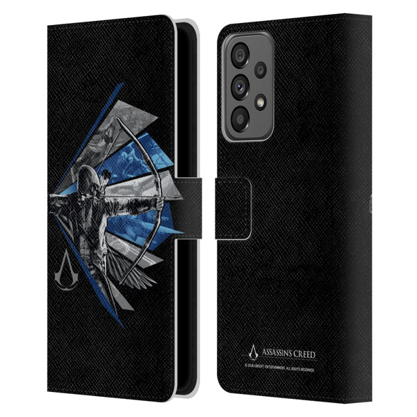 Assassin's Creed Legacy Character Artwork Bow Leather Book Wallet Case Cover For Samsung Galaxy A73 5G (2022)