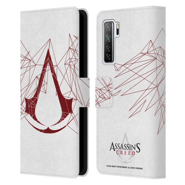 Assassin's Creed Logo Geometric Leather Book Wallet Case Cover For Huawei Nova 7 SE/P40 Lite 5G