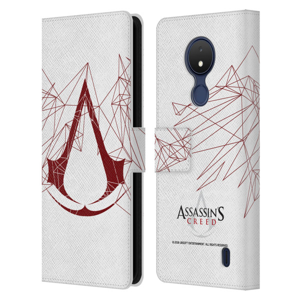 Assassin's Creed Logo Geometric Leather Book Wallet Case Cover For Nokia C21