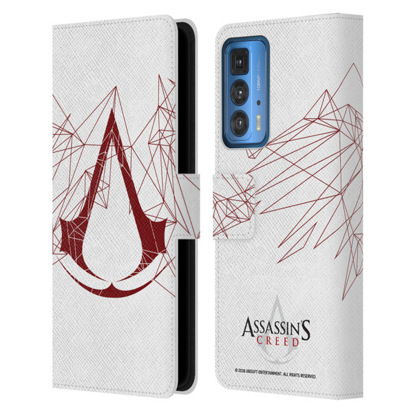 Assassin's Creed Logo Geometric Leather Book Wallet Case Cover For Motorola Edge 20 Pro