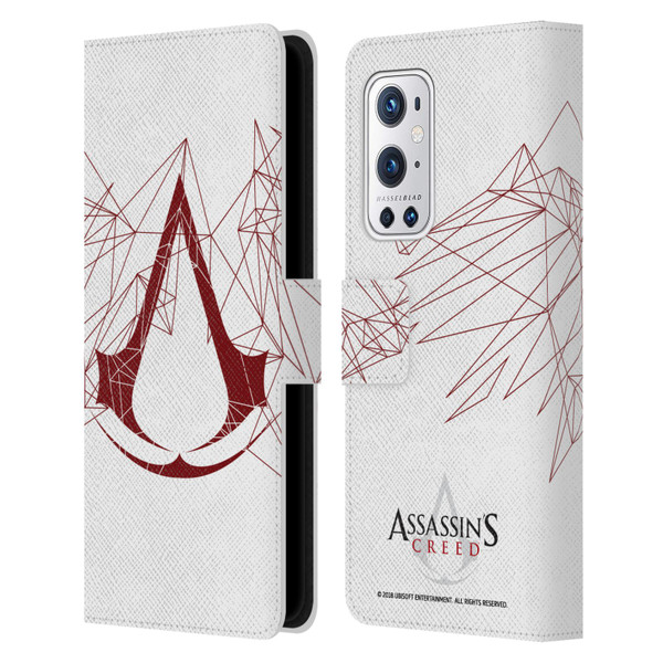 Assassin's Creed Logo Geometric Leather Book Wallet Case Cover For OnePlus 9 Pro
