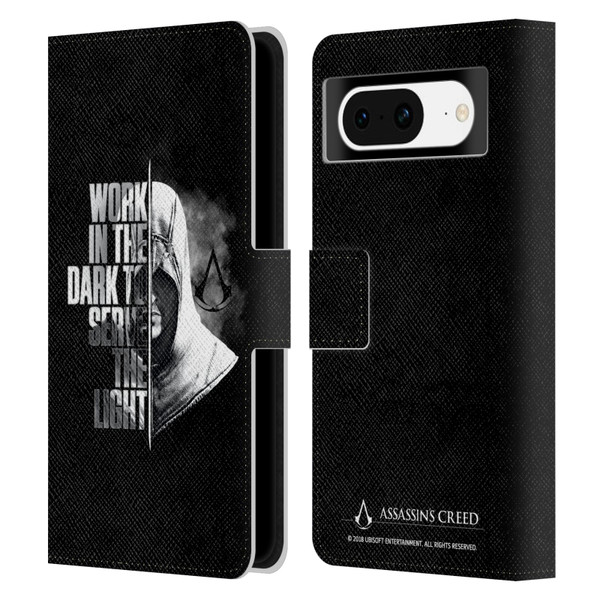 Assassin's Creed Legacy Typography Half Leather Book Wallet Case Cover For Google Pixel 8