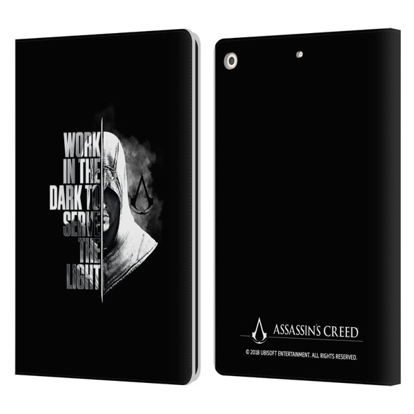 Assassin's Creed Legacy Typography Half Leather Book Wallet Case Cover For Apple iPad 10.2 2019/2020/2021