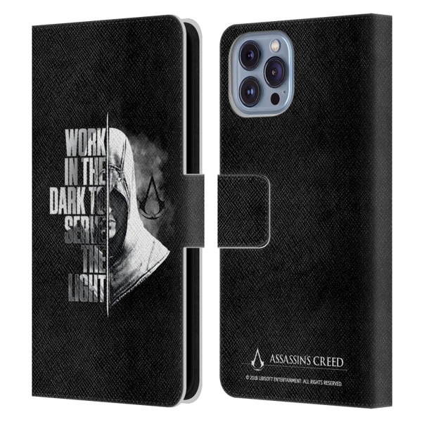 Assassin's Creed Legacy Typography Half Leather Book Wallet Case Cover For Apple iPhone 14