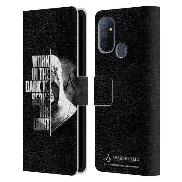 Assassin's Creed Legacy Typography Half Leather Book Wallet Case Cover For OnePlus Nord N100