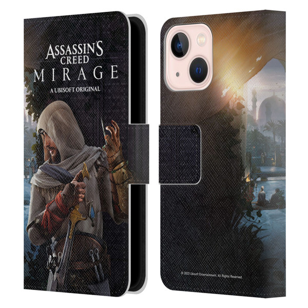 Assassin's Creed Mirage Graphics Basim Poster Leather Book Wallet Case Cover For Apple iPhone 13 Mini