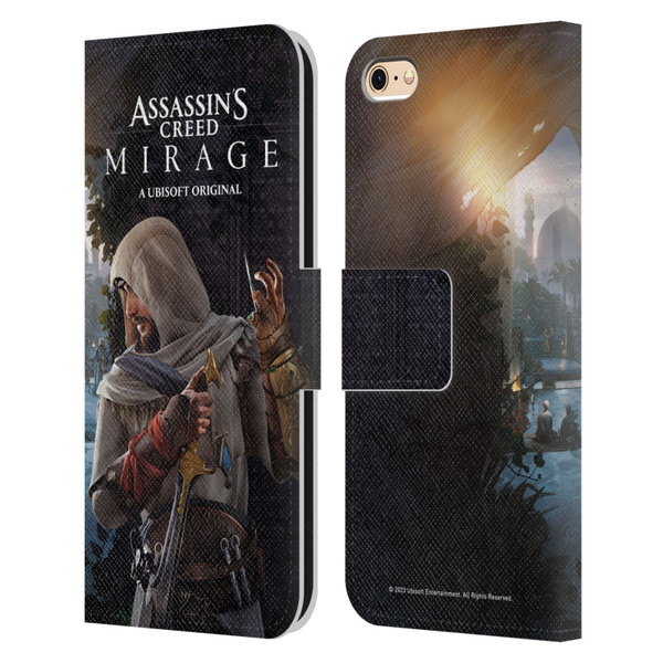 Assassin's Creed Mirage Graphics Basim Poster Leather Book Wallet Case Cover For Apple iPhone 6 / iPhone 6s