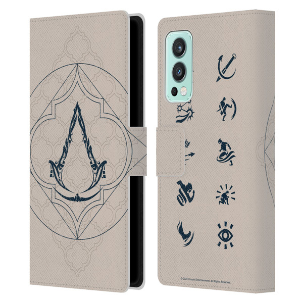 Assassin's Creed Mirage Graphics Crest Leather Book Wallet Case Cover For OnePlus Nord 2 5G