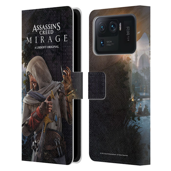 Assassin's Creed Mirage Graphics Basim Poster Leather Book Wallet Case Cover For Xiaomi Mi 11 Ultra