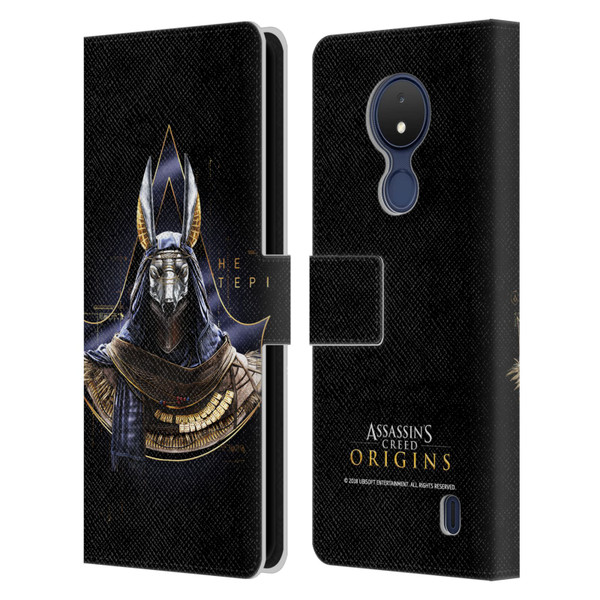 Assassin's Creed Origins Character Art Hetepi Leather Book Wallet Case Cover For Nokia C21