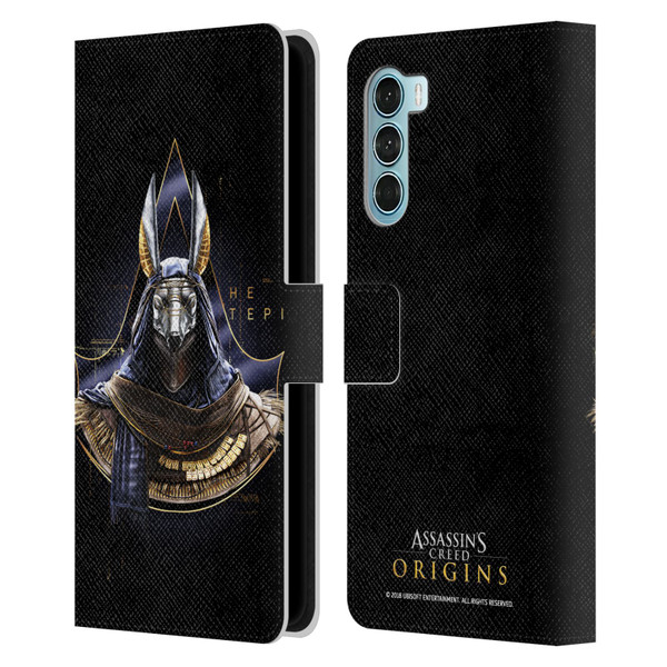 Assassin's Creed Origins Character Art Hetepi Leather Book Wallet Case Cover For Motorola Edge S30 / Moto G200 5G