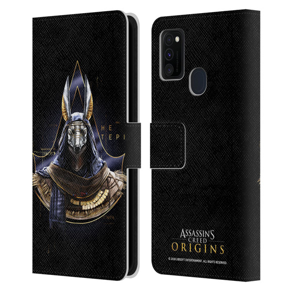Assassin's Creed Origins Character Art Hetepi Leather Book Wallet Case Cover For Samsung Galaxy M30s (2019)/M21 (2020)