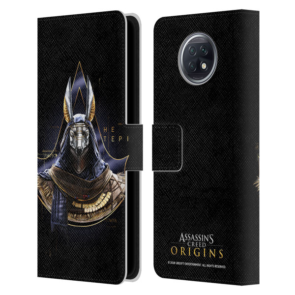 Assassin's Creed Origins Character Art Hetepi Leather Book Wallet Case Cover For Xiaomi Redmi Note 9T 5G