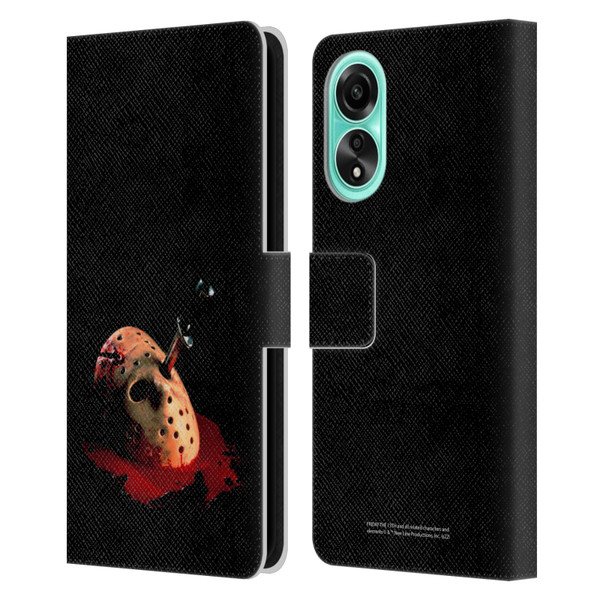 Friday the 13th: The Final Chapter Key Art Poster Leather Book Wallet Case Cover For OPPO A78 5G