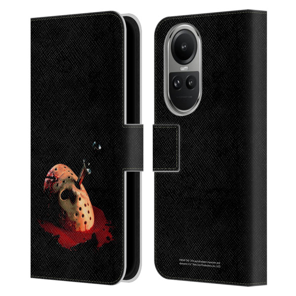 Friday the 13th: The Final Chapter Key Art Poster Leather Book Wallet Case Cover For OPPO Reno10 5G / Reno10 Pro 5G