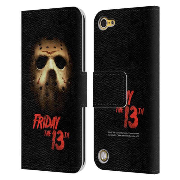 Friday the 13th 2009 Graphics Jason Voorhees Poster Leather Book Wallet Case Cover For Apple iPod Touch 5G 5th Gen