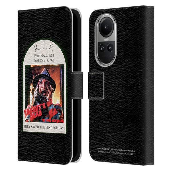 A Nightmare On Elm Street: Freddy's Dead Graphics The Final Nightmare Leather Book Wallet Case Cover For OPPO Reno10 5G / Reno10 Pro 5G