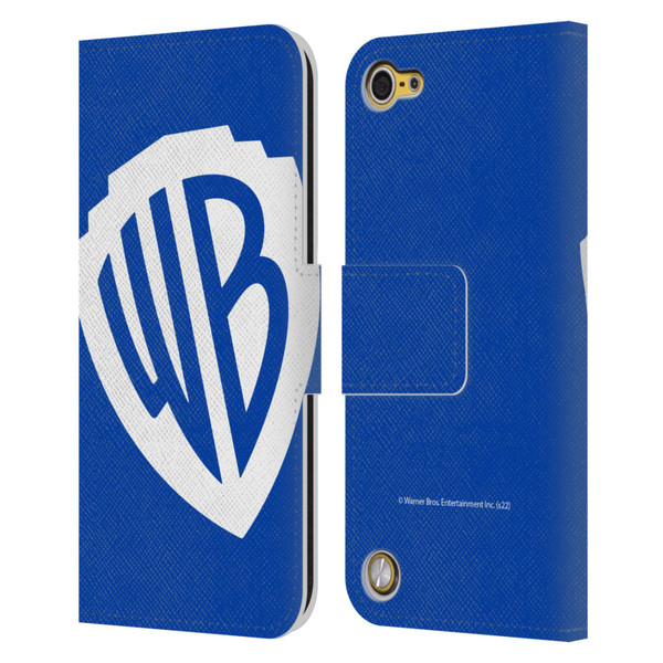 Warner Bros. Shield Logo Oversized Leather Book Wallet Case Cover For Apple iPod Touch 5G 5th Gen