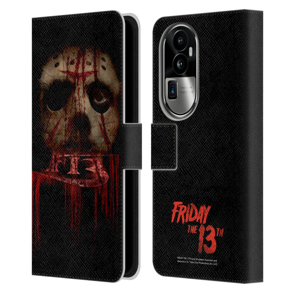 Friday the 13th 2009 Graphics Jason Voorhees Leather Book Wallet Case Cover For OPPO Reno10 Pro+